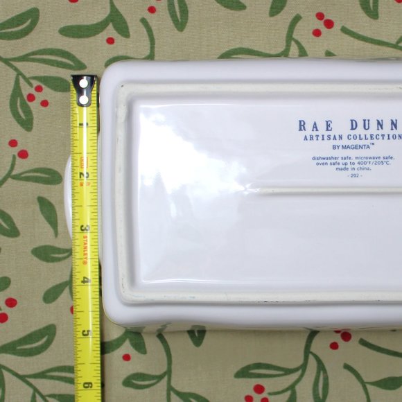 SALE Rae Dunn GINGERBREAD Ceramic Loaf Bread Pan Baking Dish 9 x 5 - Picture 6 of 6